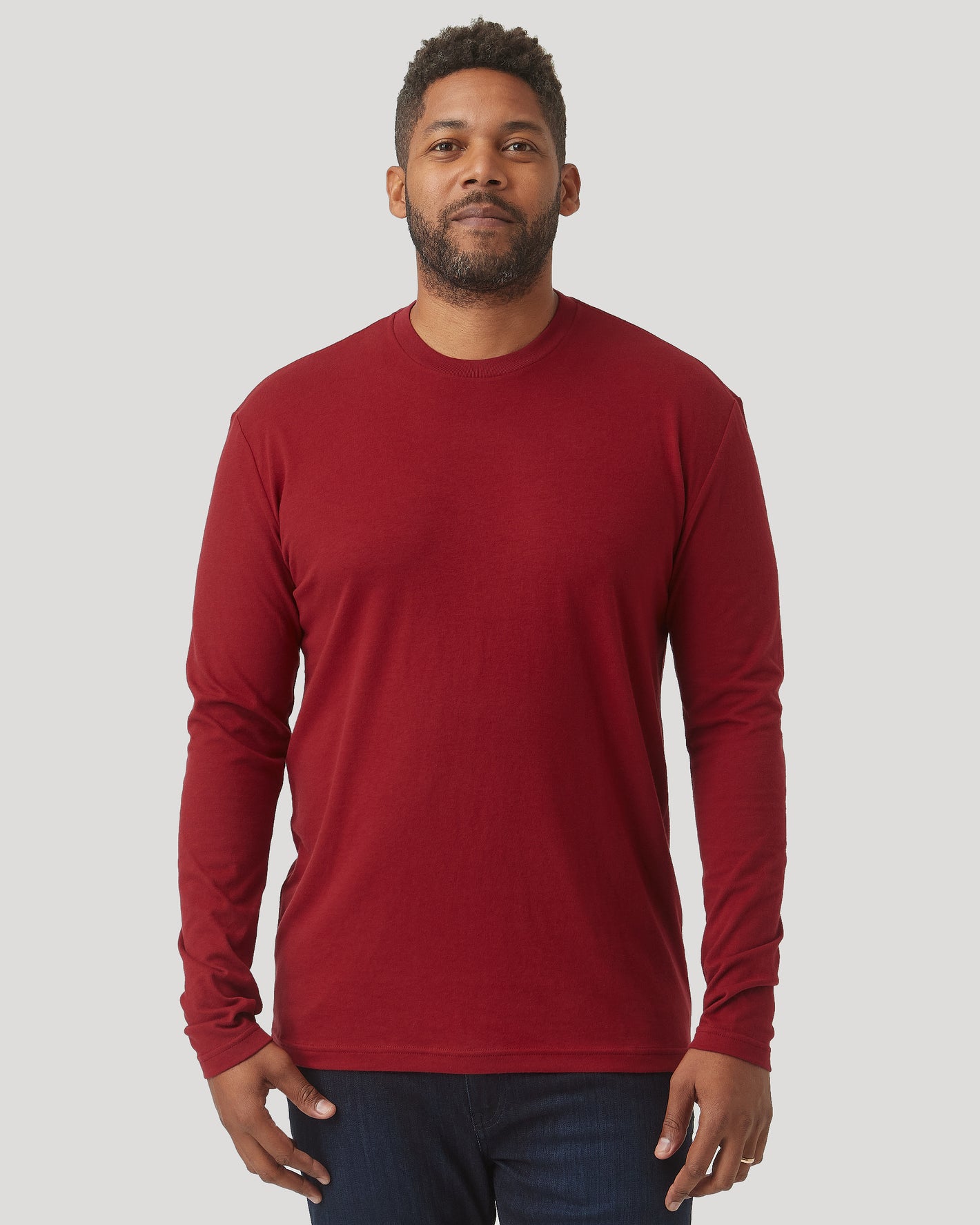 Crimson Long Sleeve Crew Neck 1
