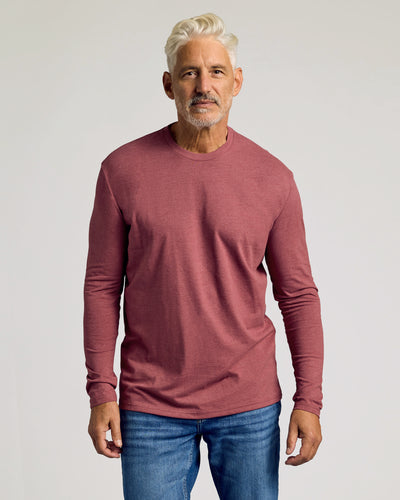 Classic Long Sleeve Crew Neck - Dark Heather Rustic Apple