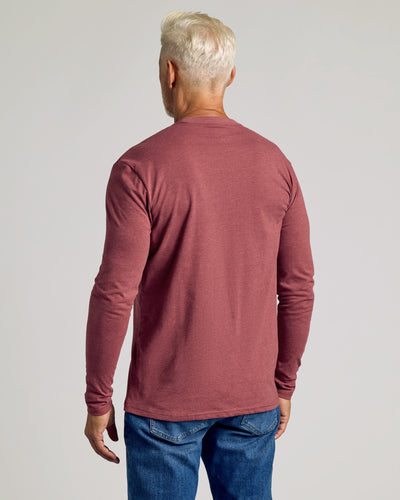 Classic Long Sleeve Crew Neck - Dark Heather Rustic Apple