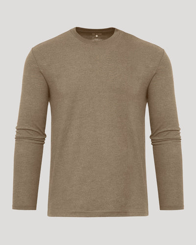 Classic Long Sleeve Crew Neck - Dark Heather Sagewood