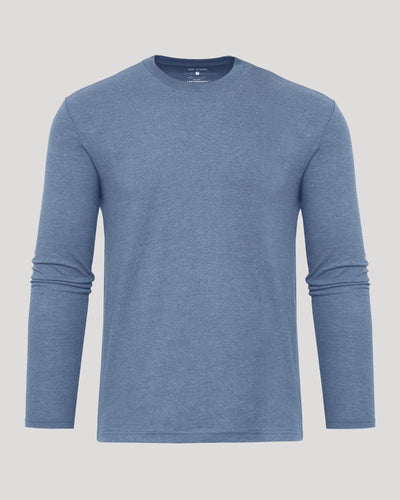 Classic Long Sleeve Crew Neck - Dark Heather Vintage Navy