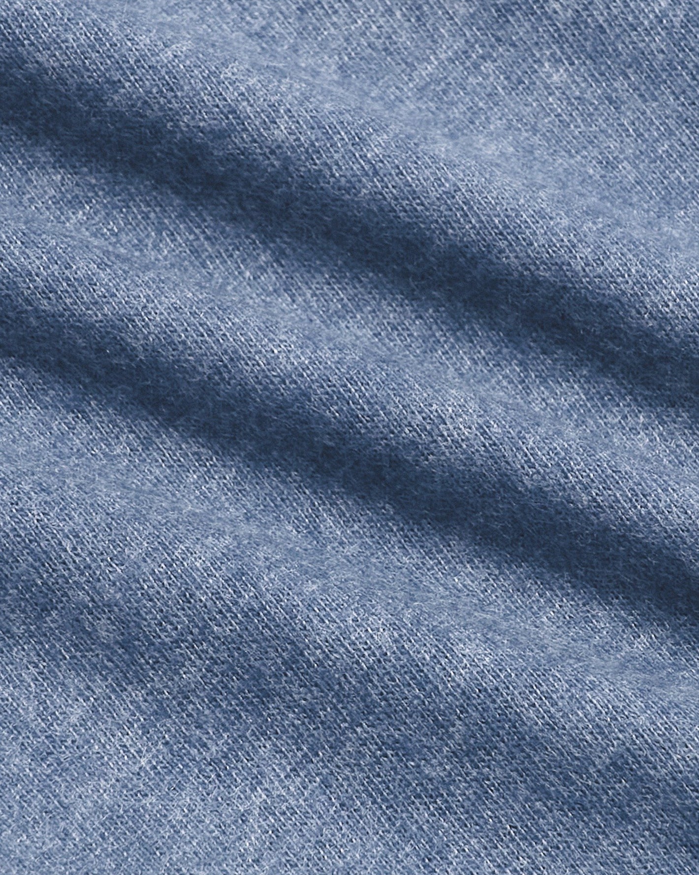 Dark Heather Vintage Navy Classic Long Sleeve Crew Neck fabric detail.