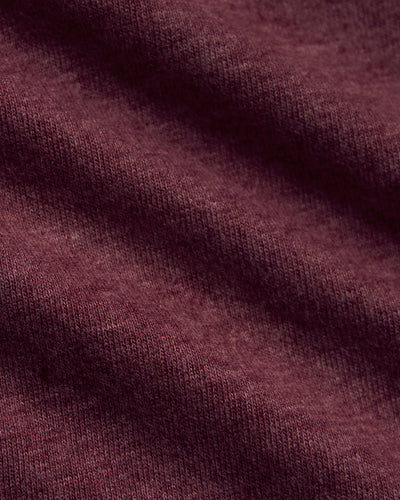 Classic Long Sleeve Crew Neck - Dark Heather Burgundy