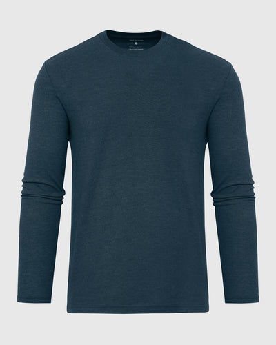 Classic Long Sleeve Crew Neck - Dark Heather Pond