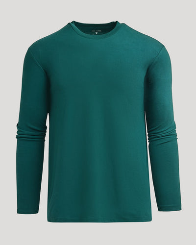 Classic Long Sleeve Crew Neck - Deep Emerald
