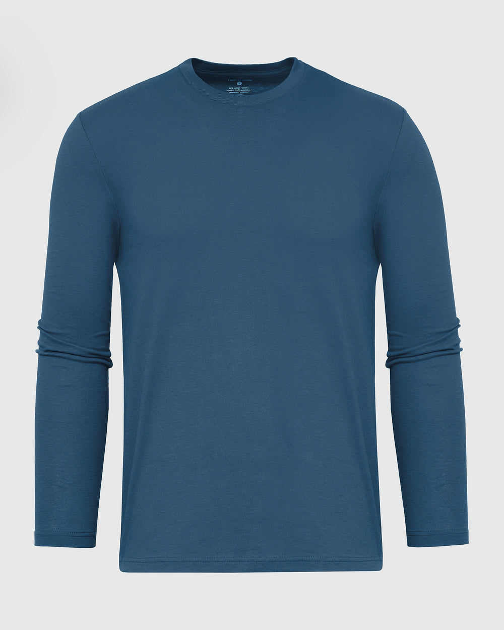 Deep Sea Blue Long Sleeve Crew Neck Tee