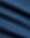 Deep Sea Blue Long Sleeve T-Shirt fabric close-up, showcasing fine weave.