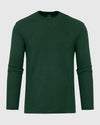 Ever Green Heather Long Sleeve T Shirt on neutral background.