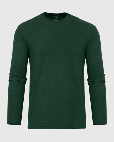 Classic Long Sleeve Crew Neck - Evergreen Heather