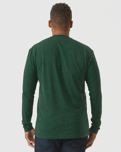 Classic Long Sleeve Crew Neck - Evergreen Heather