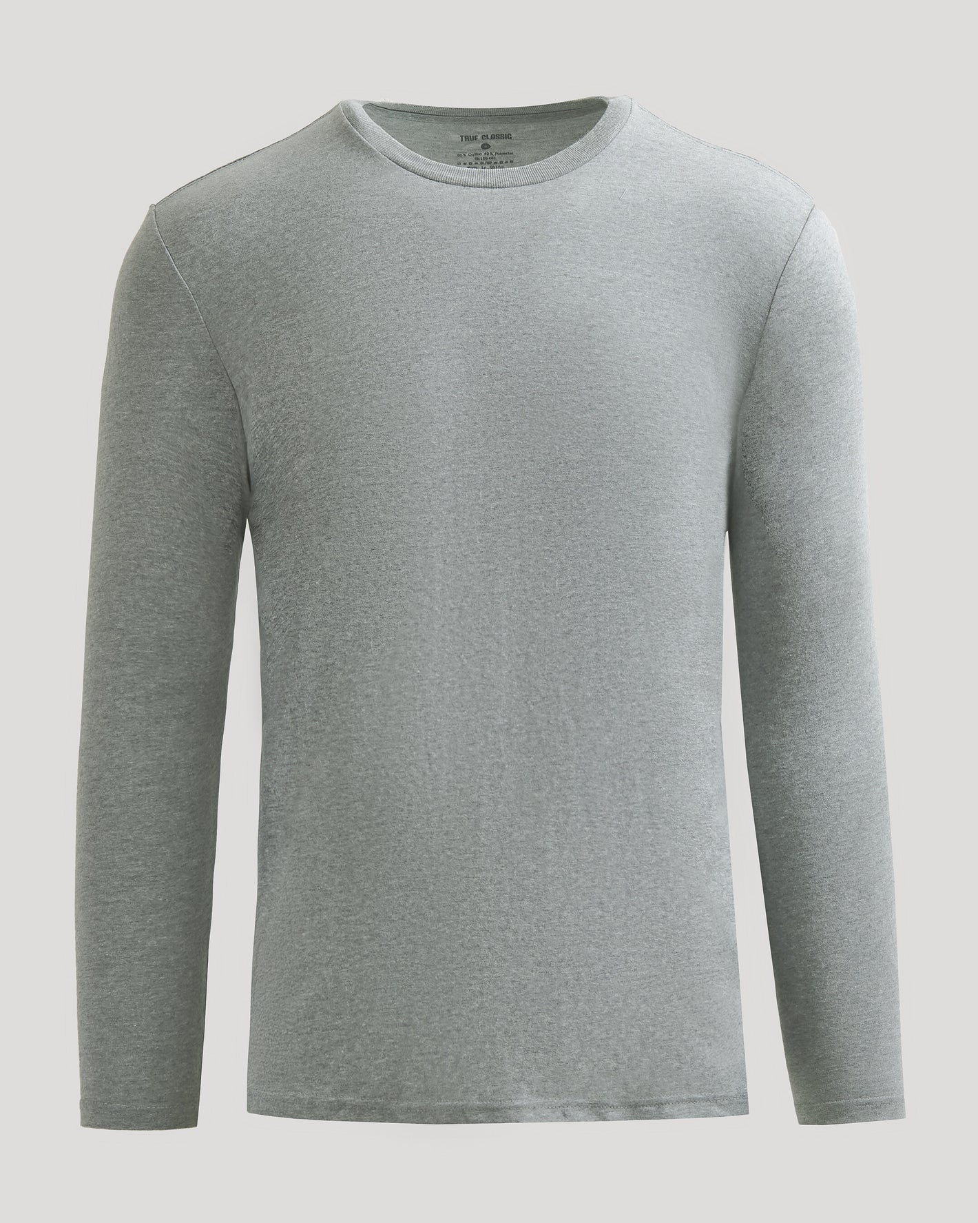 Heather Gray Classic Long Sleeve Crew Neck