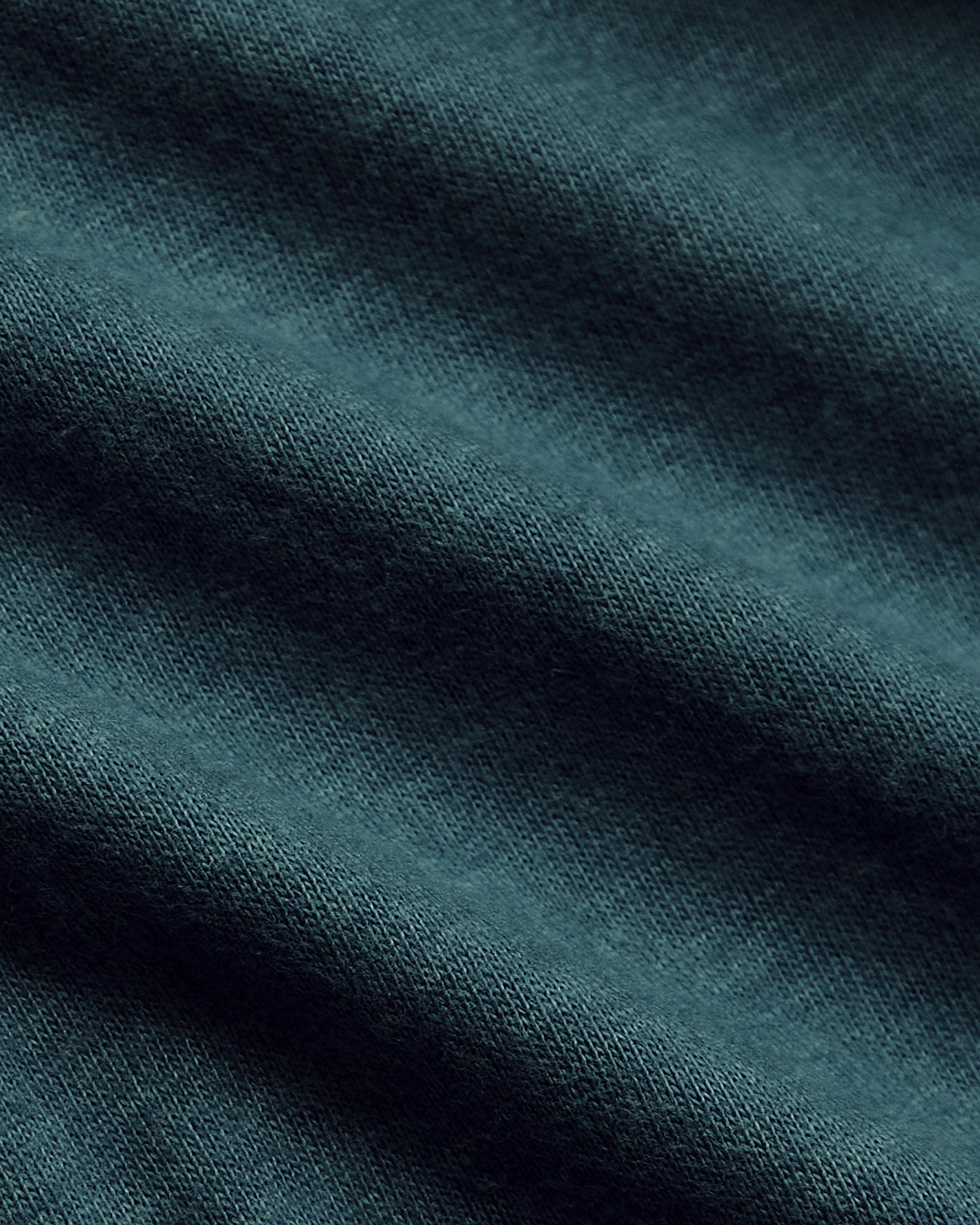 Dark Heather Seafarer Classic Long Sleeve Crew Neck knit detail.