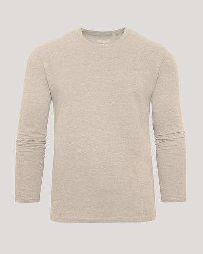 Classic Long Sleeve Crew Neck - Heather Truffle