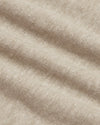 Heather Truffle Classic Long Sleeve Crew Neck, close-up of soft knit texture.