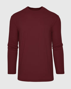 True ClassicMahogany Long Sleeve Crew Neck Tee