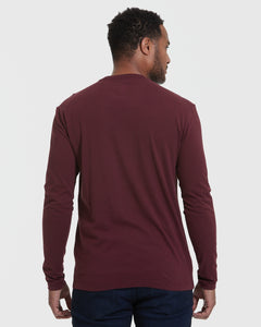 True ClassicMahogany Long Sleeve Crew Neck Tee