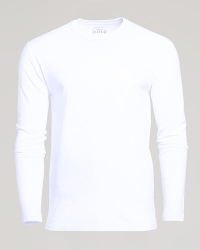 Classic Long Sleeve Crew Neck - White