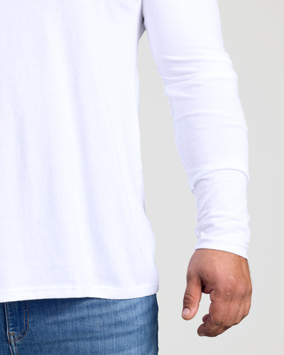 Classic Long Sleeve Crew Neck - White