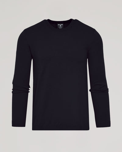 Dressy Crew Neck Sweater - Black