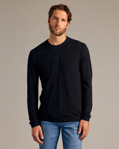 True ClassicBlack Dressy Crew Neck Sweater