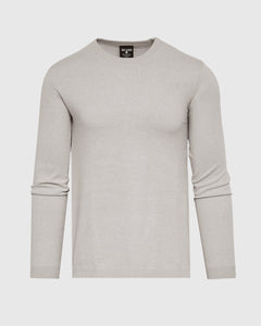 True ClassicHeather Gray Dressy Crew Neck Sweater