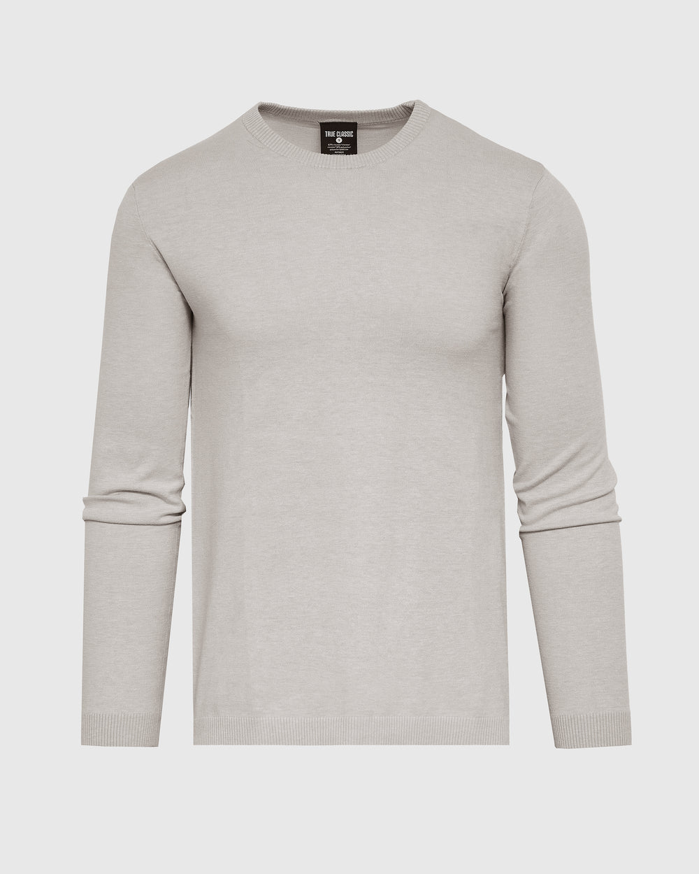 Heather Gray Dressy Crew Neck Sweater