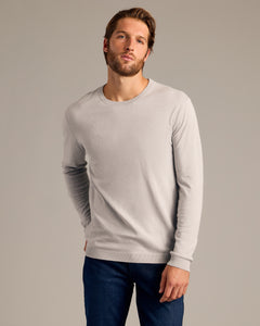 True ClassicHeather Gray Dressy Crew Neck Sweater