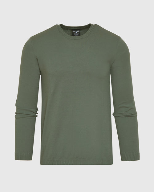 Moss Dressy Crew Neck Sweater