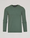 Moss Dressy Crew Neck Sweater, fine knit, slim fit, True Classic label.