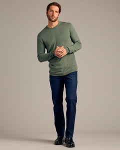 True ClassicMoss Dressy Crew Neck Sweater