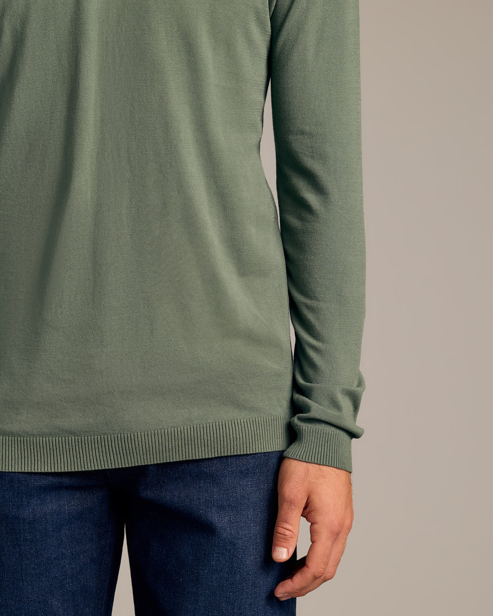 Moss Dressy Crew Neck Sweater