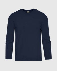 True ClassicNavy Dressy Crew Neck Sweater