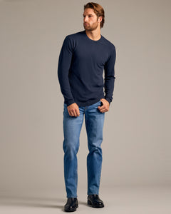 True ClassicNavy Dressy Crew Neck Sweater