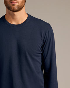 True ClassicNavy Dressy Crew Neck Sweater