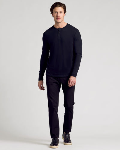All Black Classic Henley 3-Pack