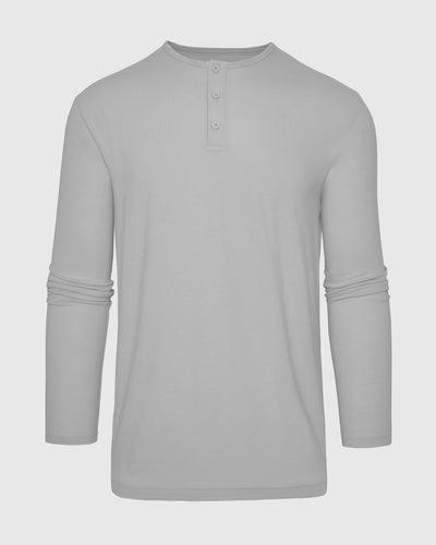 Camiseta Henley clásica manga larga