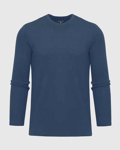 Waffle Long Sleeve Crew Neck