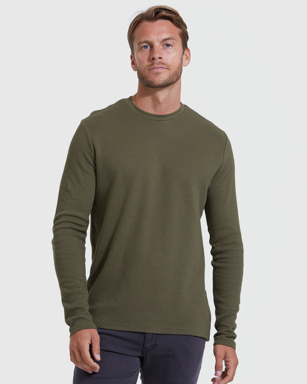 Waffle Long Sleeve Crew 3-Pack