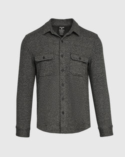 Heather Black Shirt Jacket