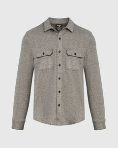 True ClassicLight Heather Gray Shirt Jacket