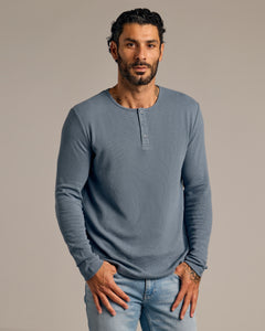 True ClassicFiord Waffle Long Sleeve Henley