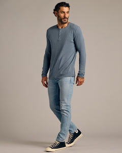 True ClassicFiord Waffle Long Sleeve Henley