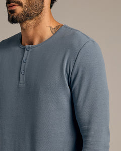 True ClassicFiord Waffle Long Sleeve Henley