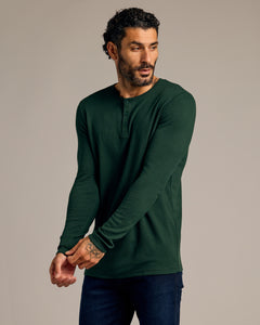 True ClassicKale & Pinot Waffle Henley 2-Pack