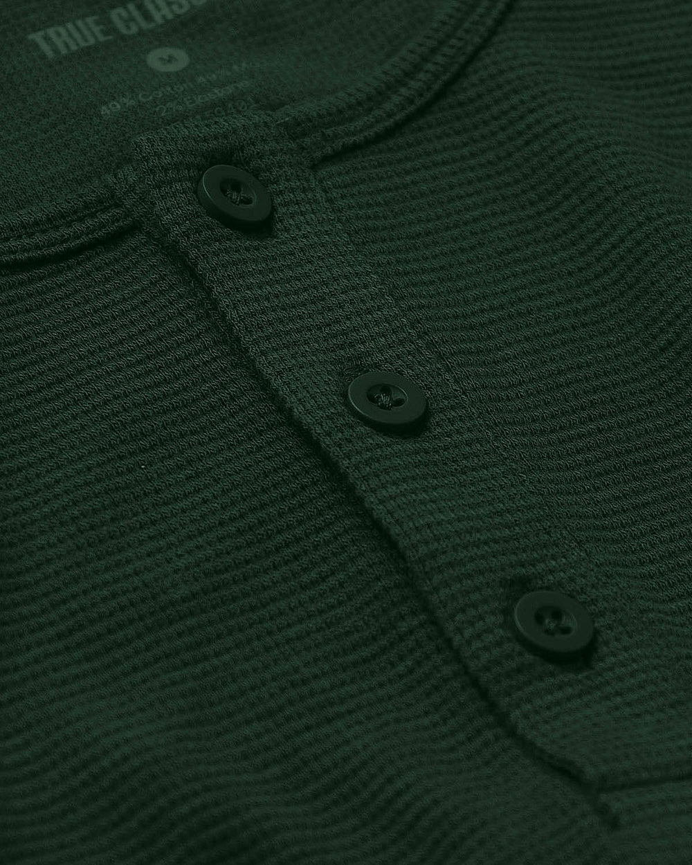 Kale Waffle Long Sleeve Henley