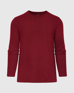 True ClassicPinot Waffle Long Sleeve Henley