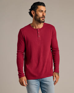 True ClassicKale & Pinot Waffle Henley 2-Pack