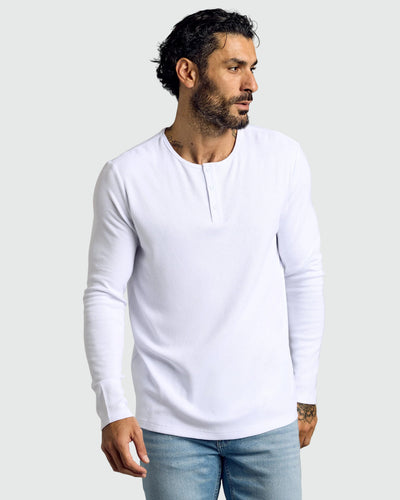 Men's Waffle Henley