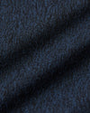 Macro view of Deep Sea Blue Heather Active Long Sleeve Crew T Shirt fabric.