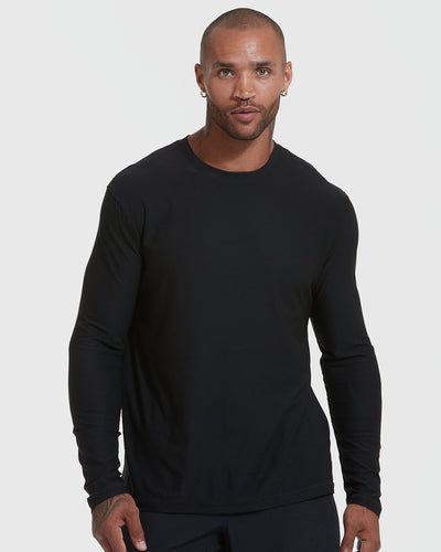 Active Long Sleeve Crew Neck - Black